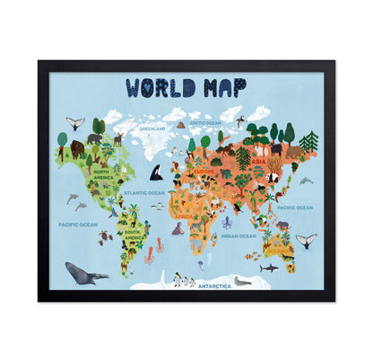 World Map For Kids