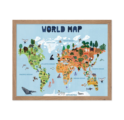 World Map For Kids