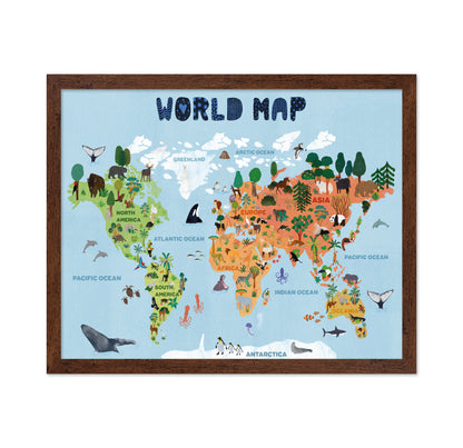 World Map For Kids