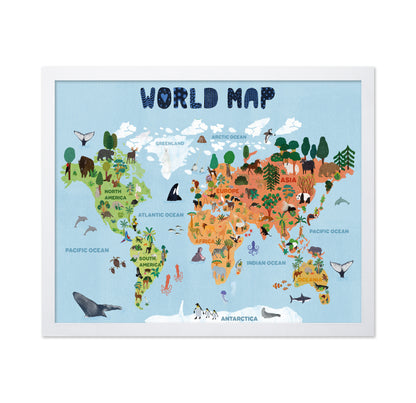 World Map For Kids