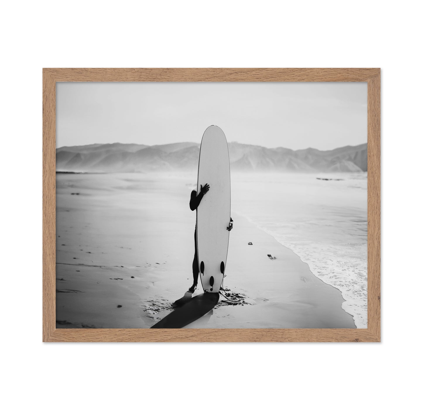 Hiding with Surfboard