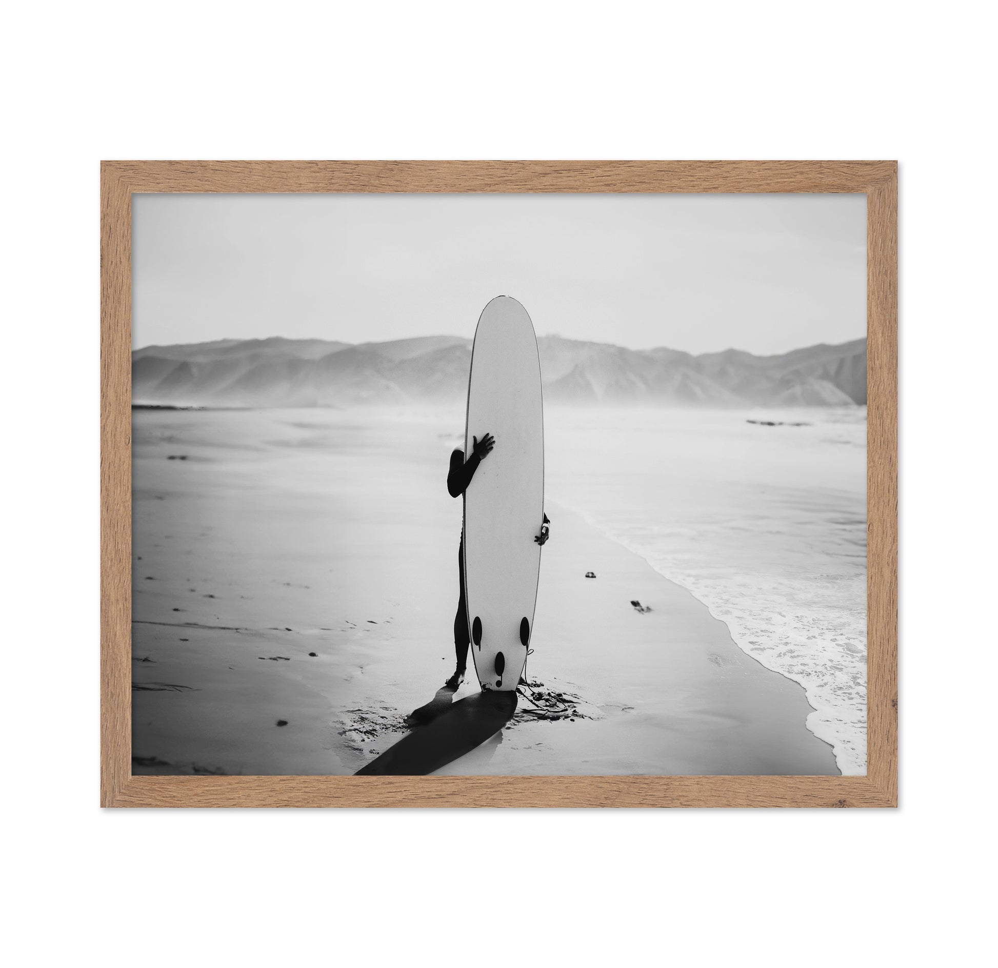 Hiding with Surfboard