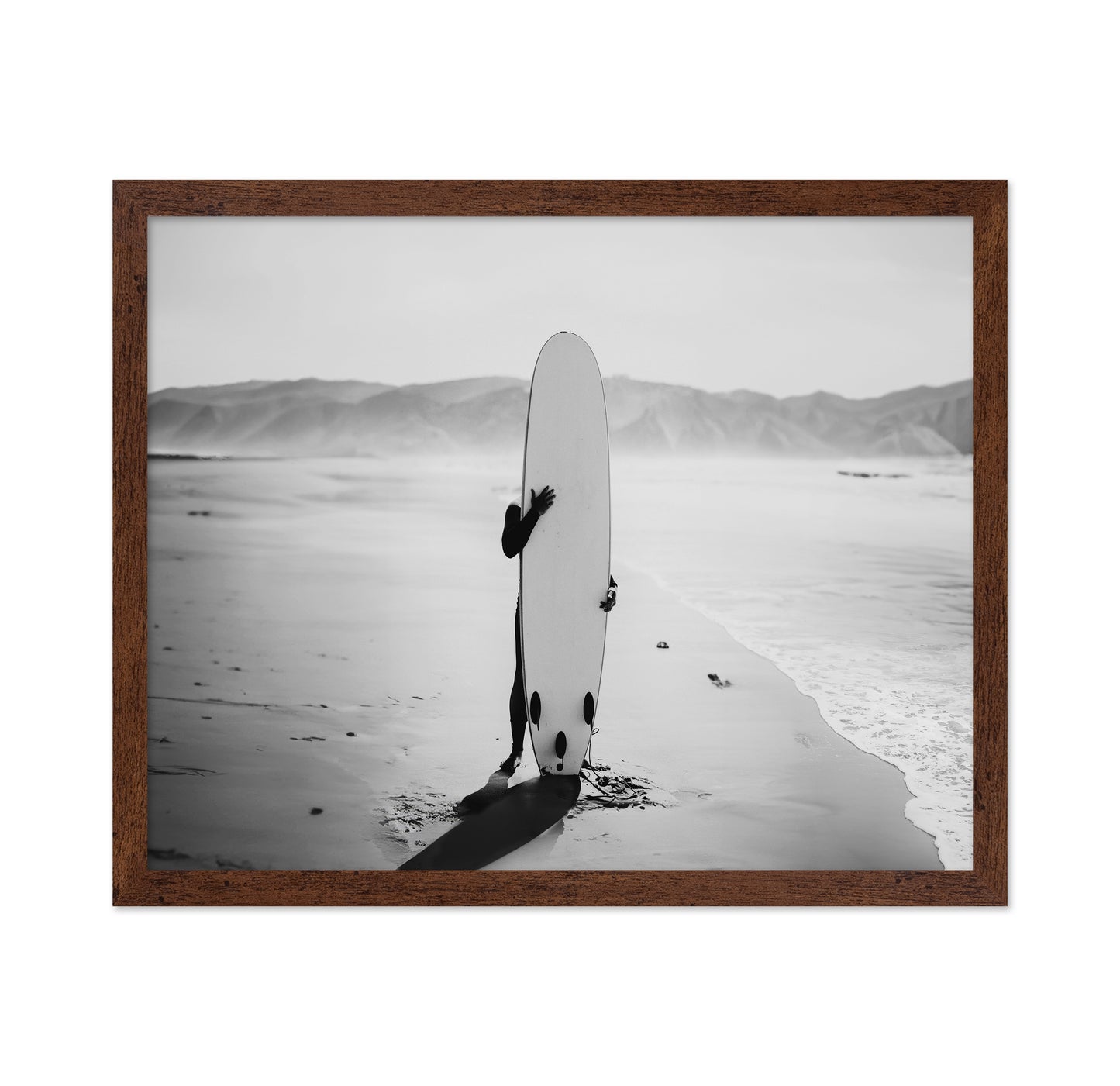 Hiding with Surfboard