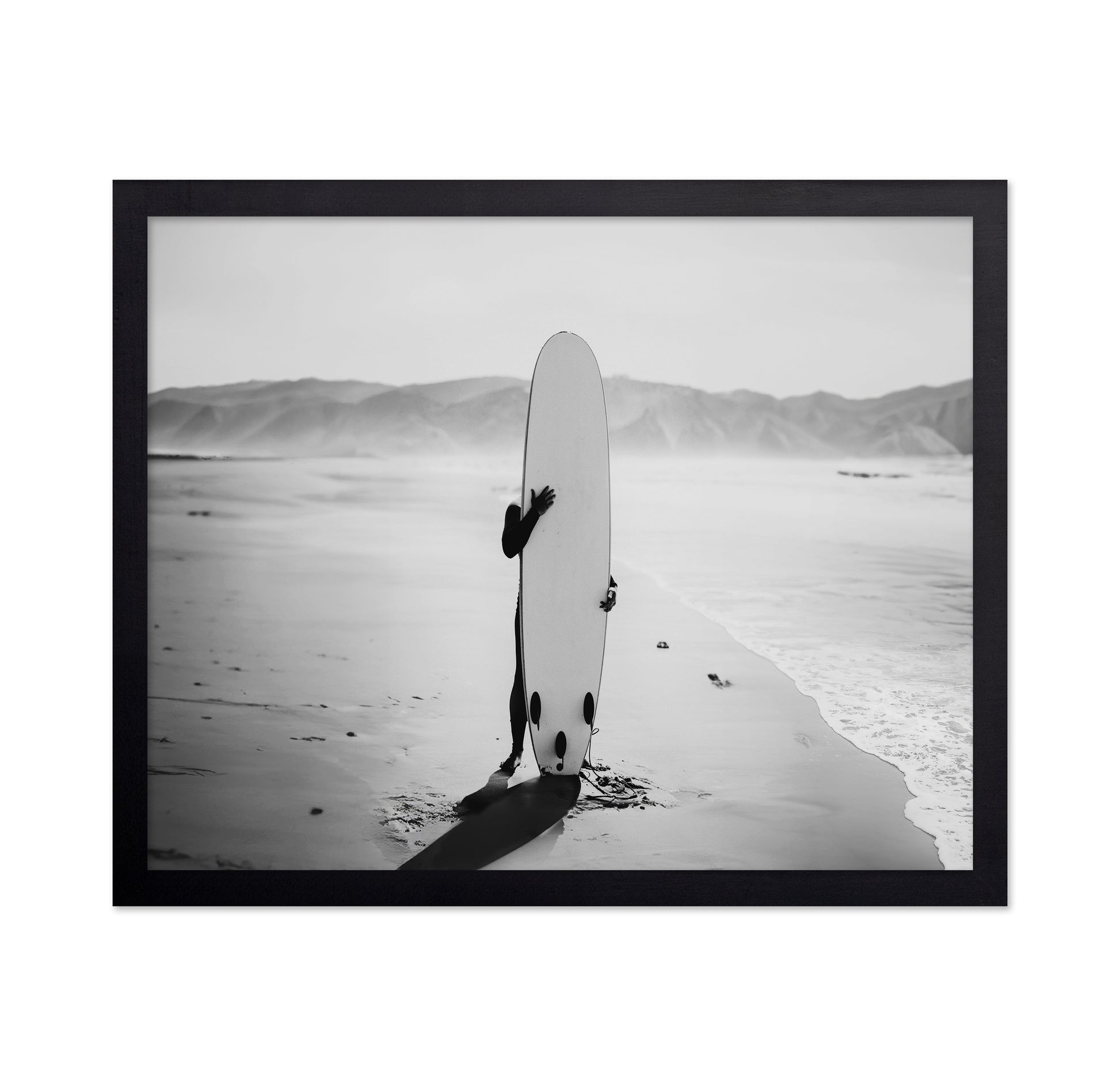 Hiding with Surfboard