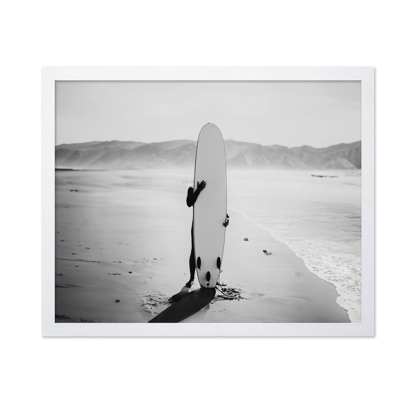 Hiding with Surfboard
