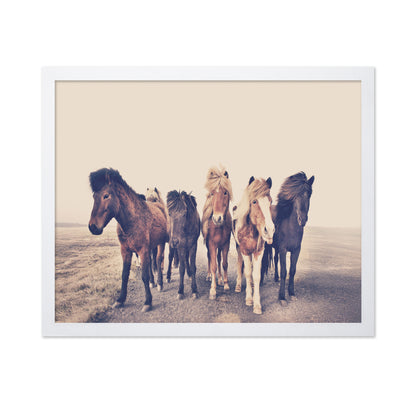 Majestic Herd - A Journey Through Foggy Pastures