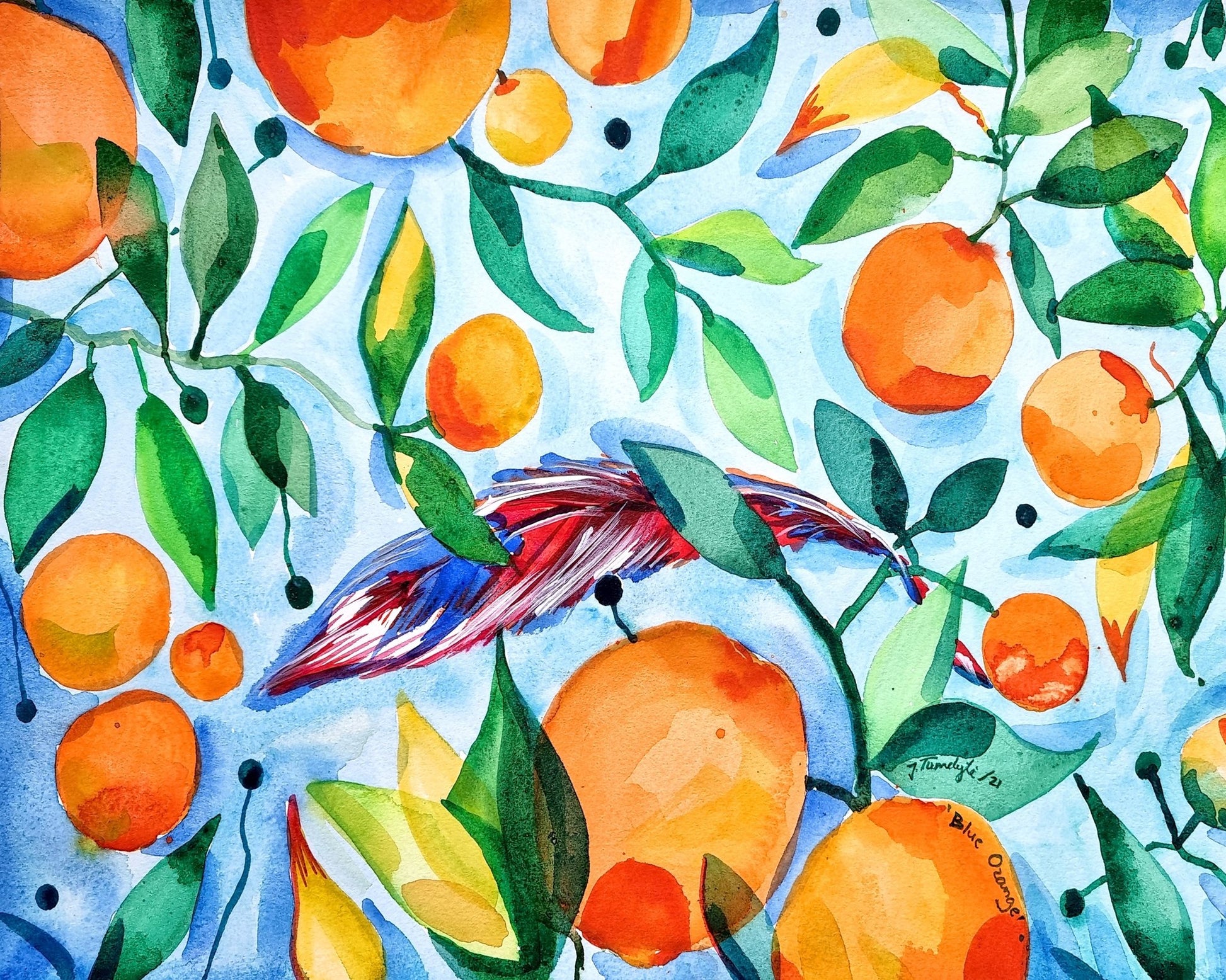 Orange Blue