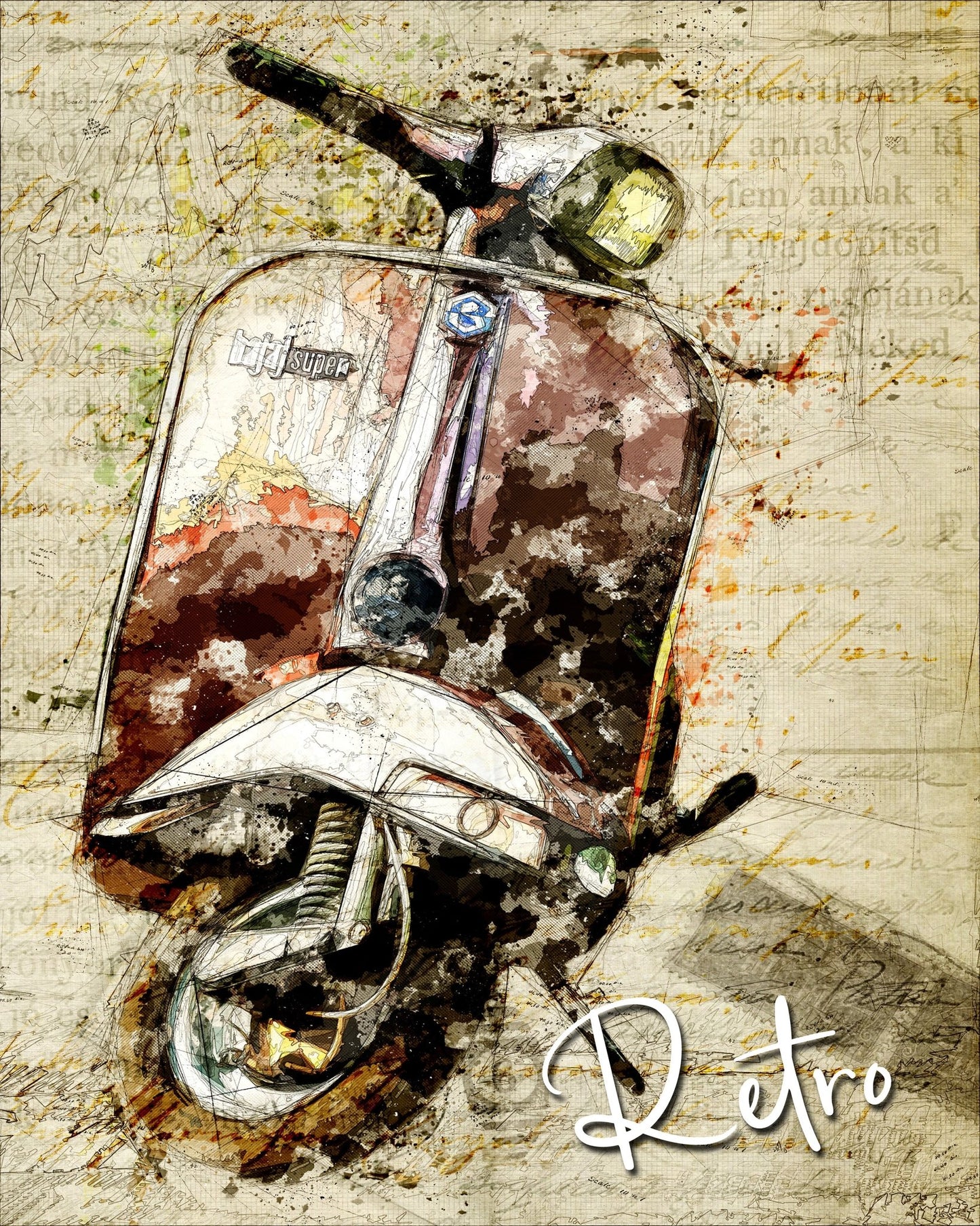 Retro Vespa