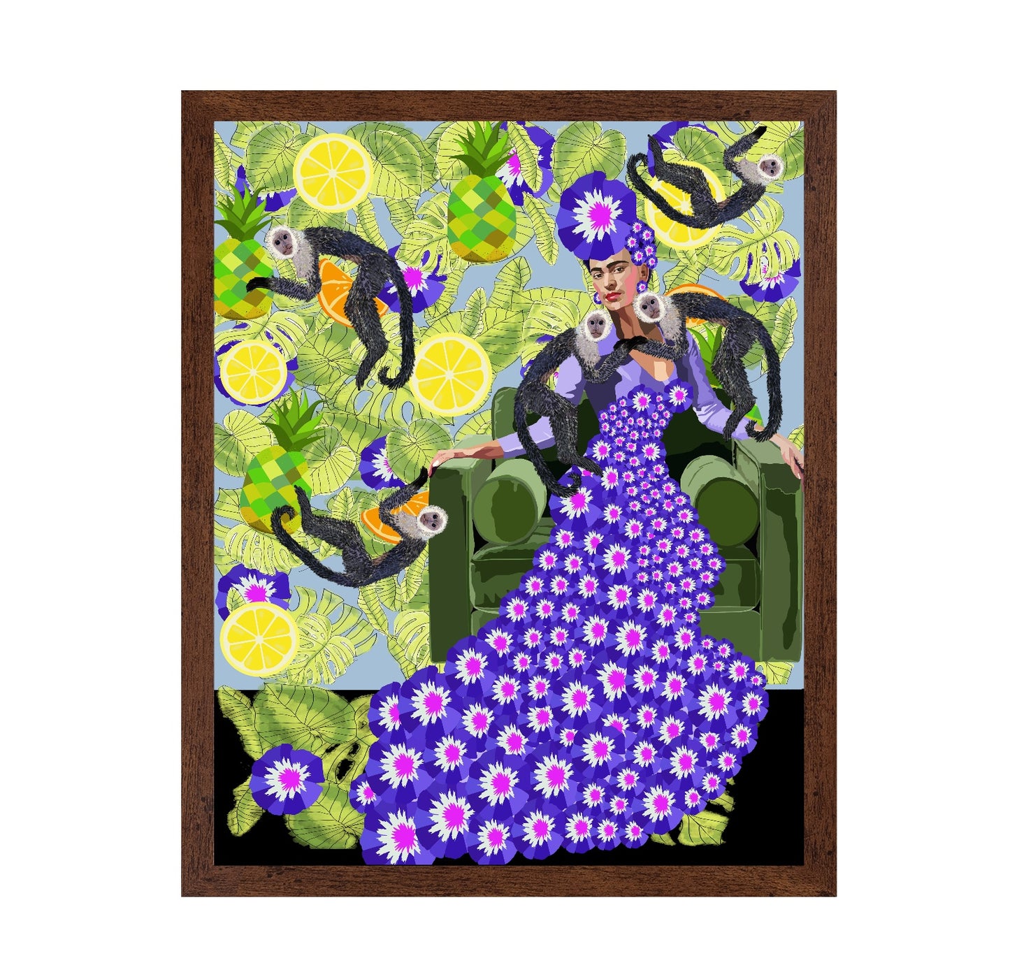 Frida in the Garden