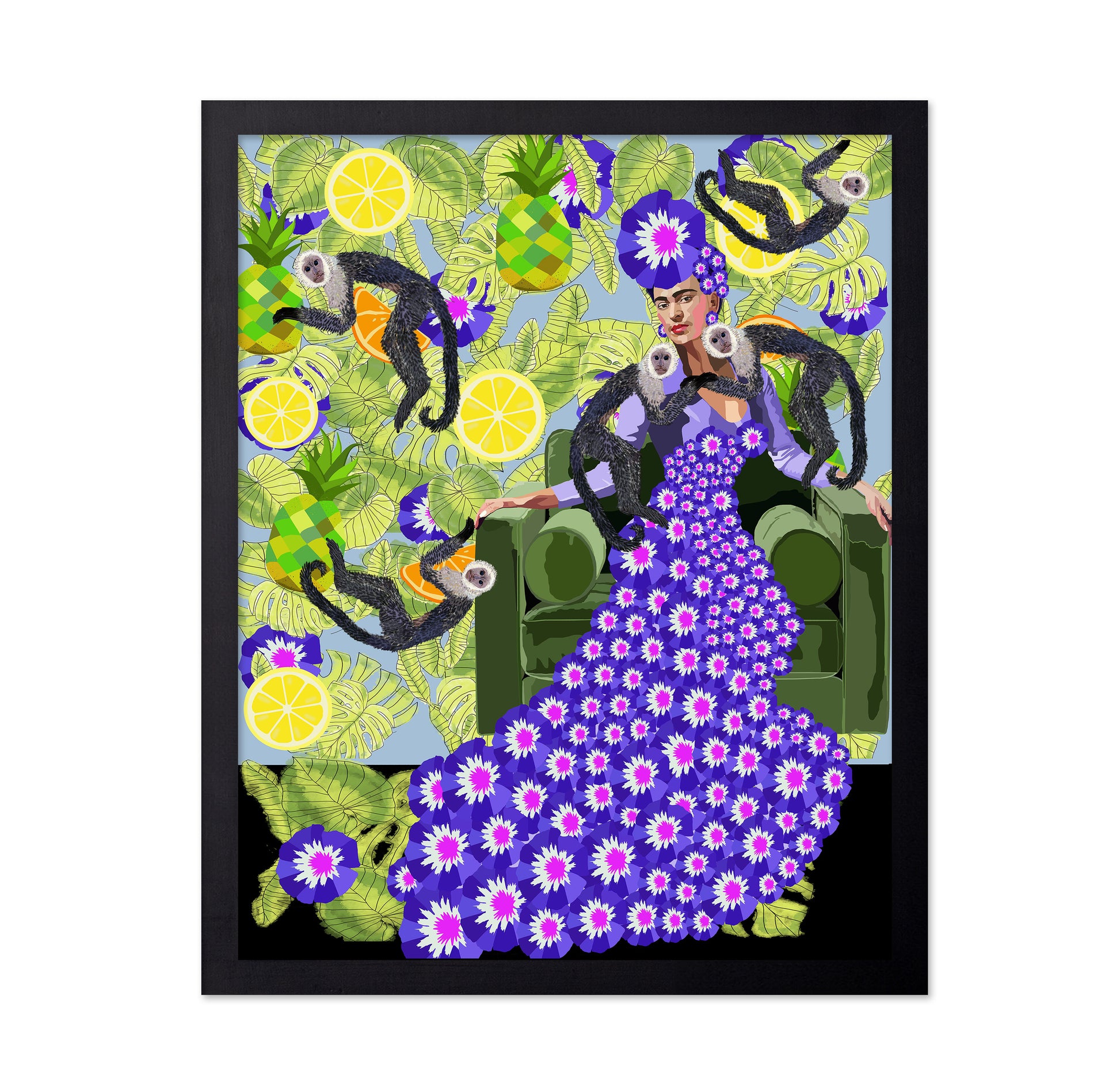 Frida in the Garden