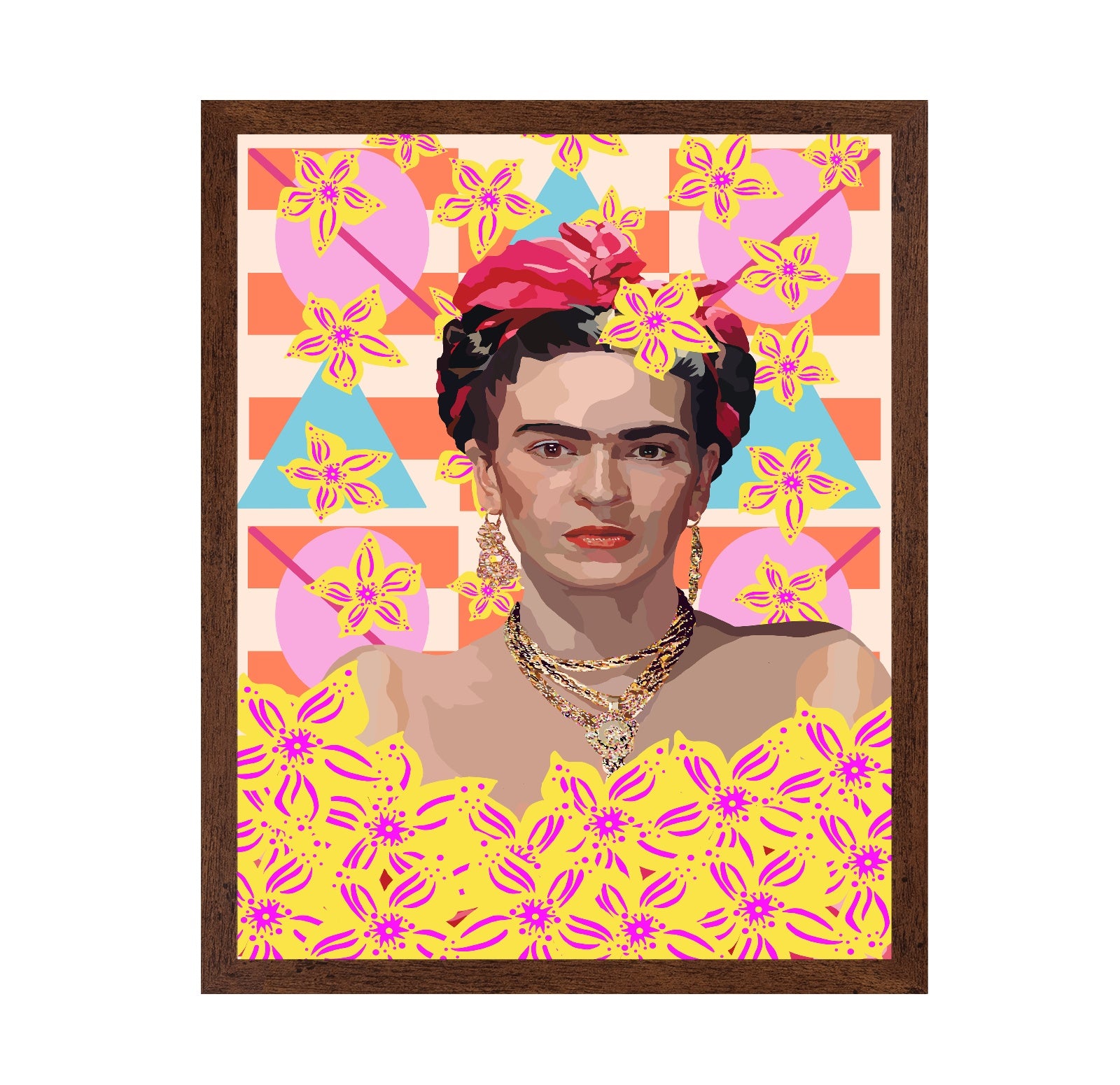 Frida With Flowers