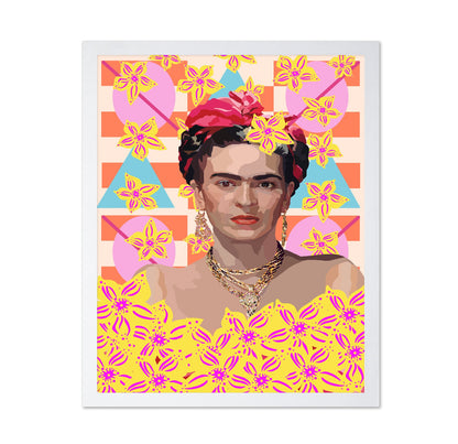 Frida With Flowers