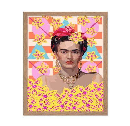 Frida With Flowers