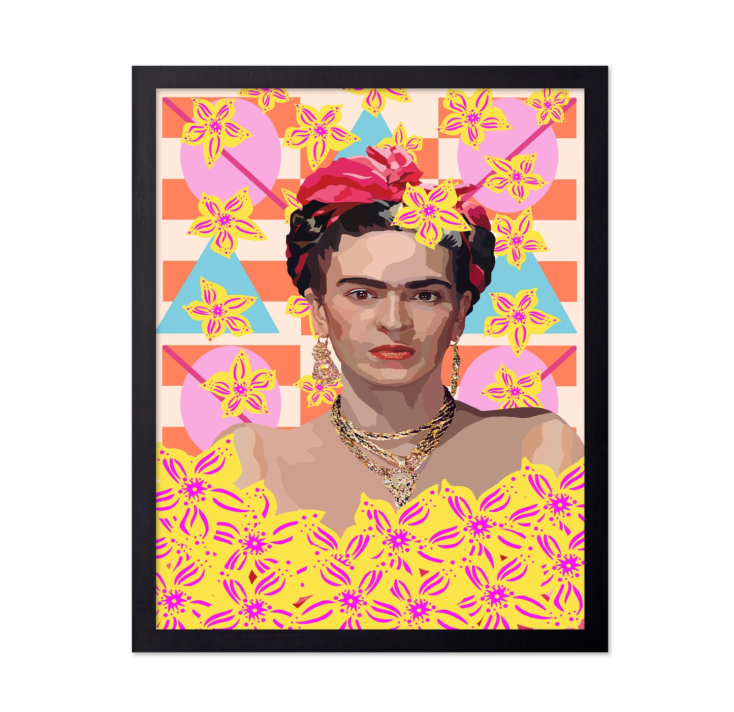 Frida With Flowers