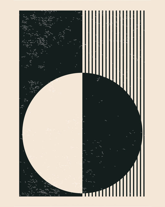 Black and White Planets Series No 1