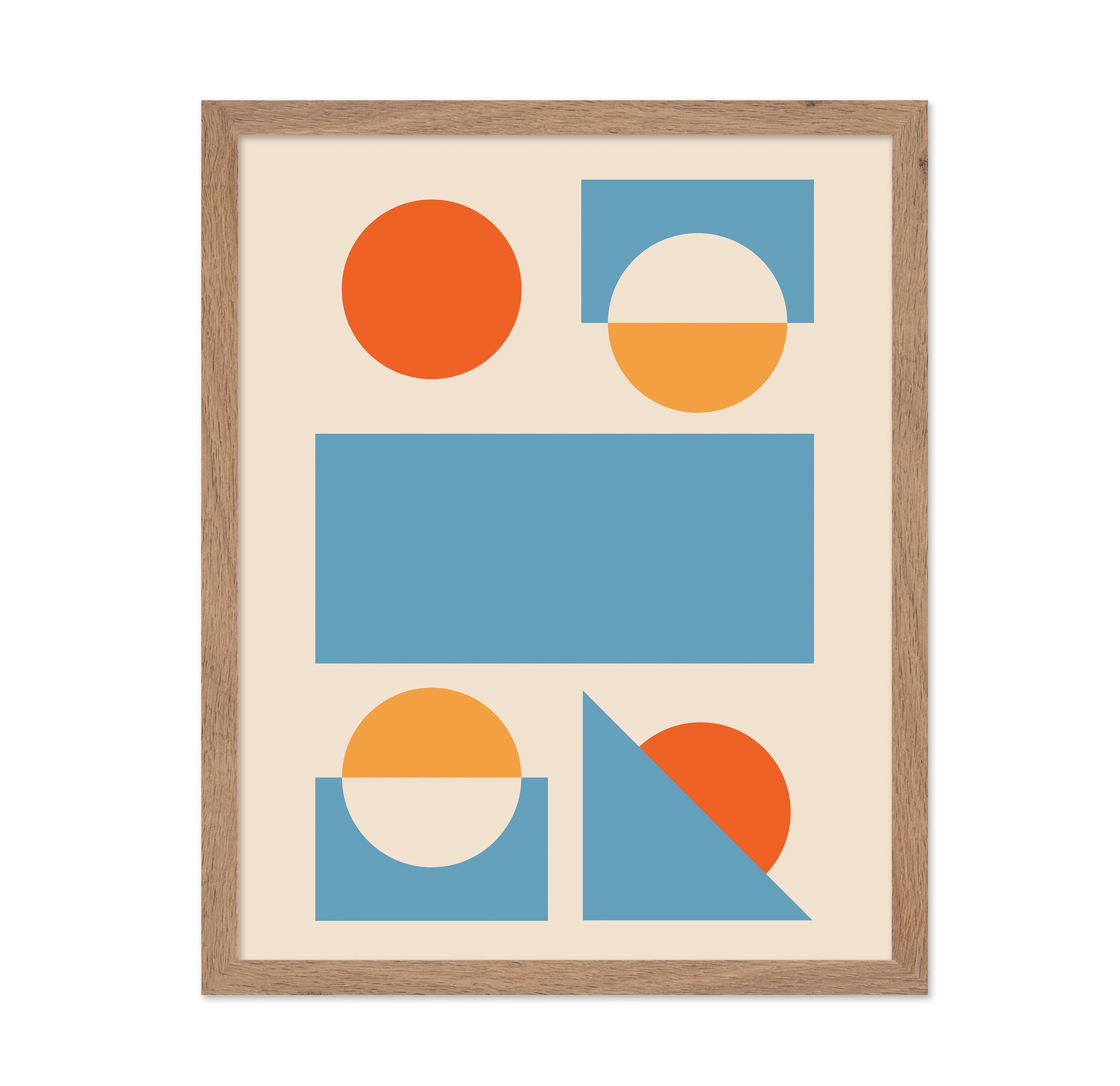Bright Minimal Shapes Series No 2