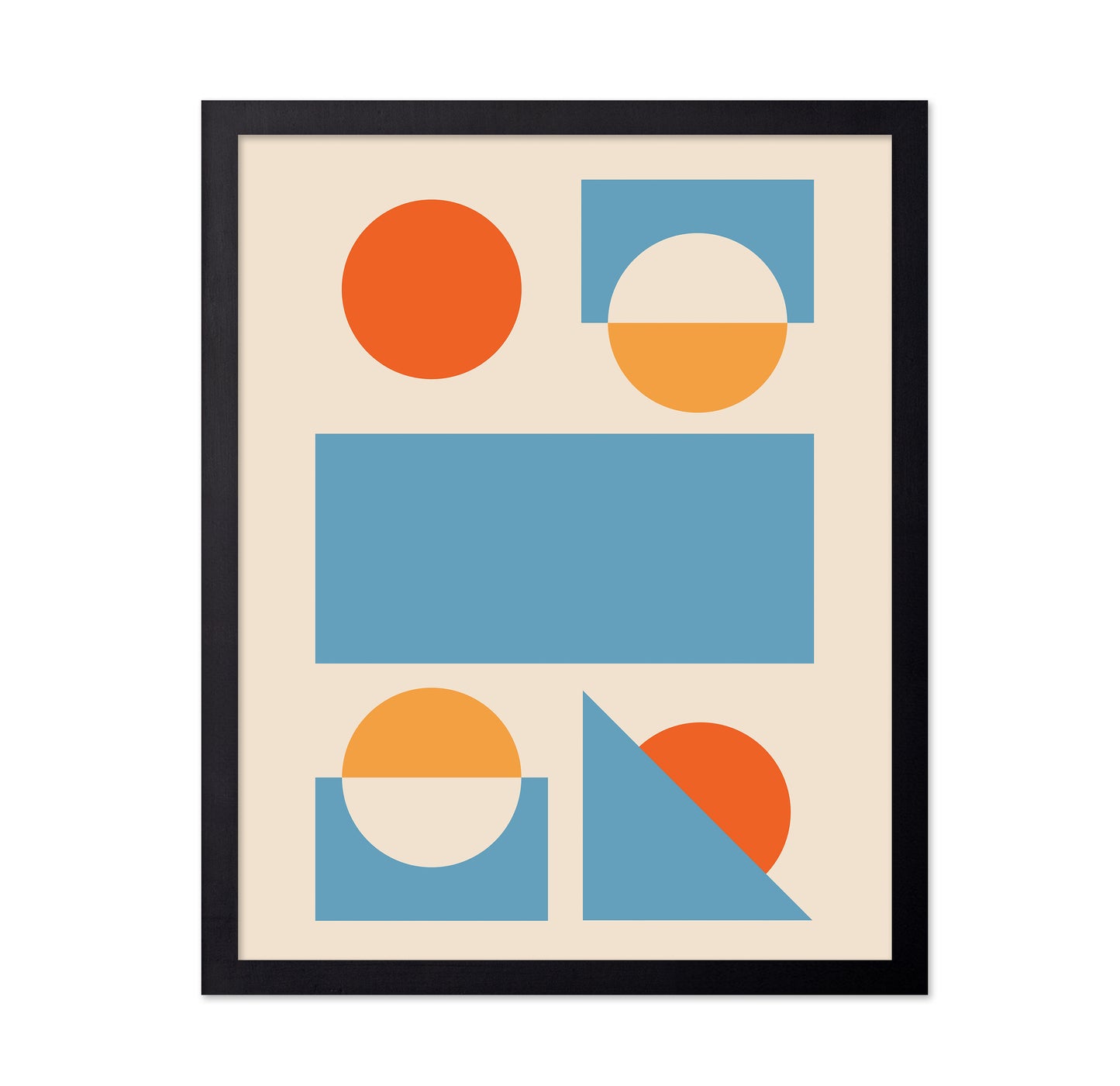 Bright Minimal Shapes Series No 2