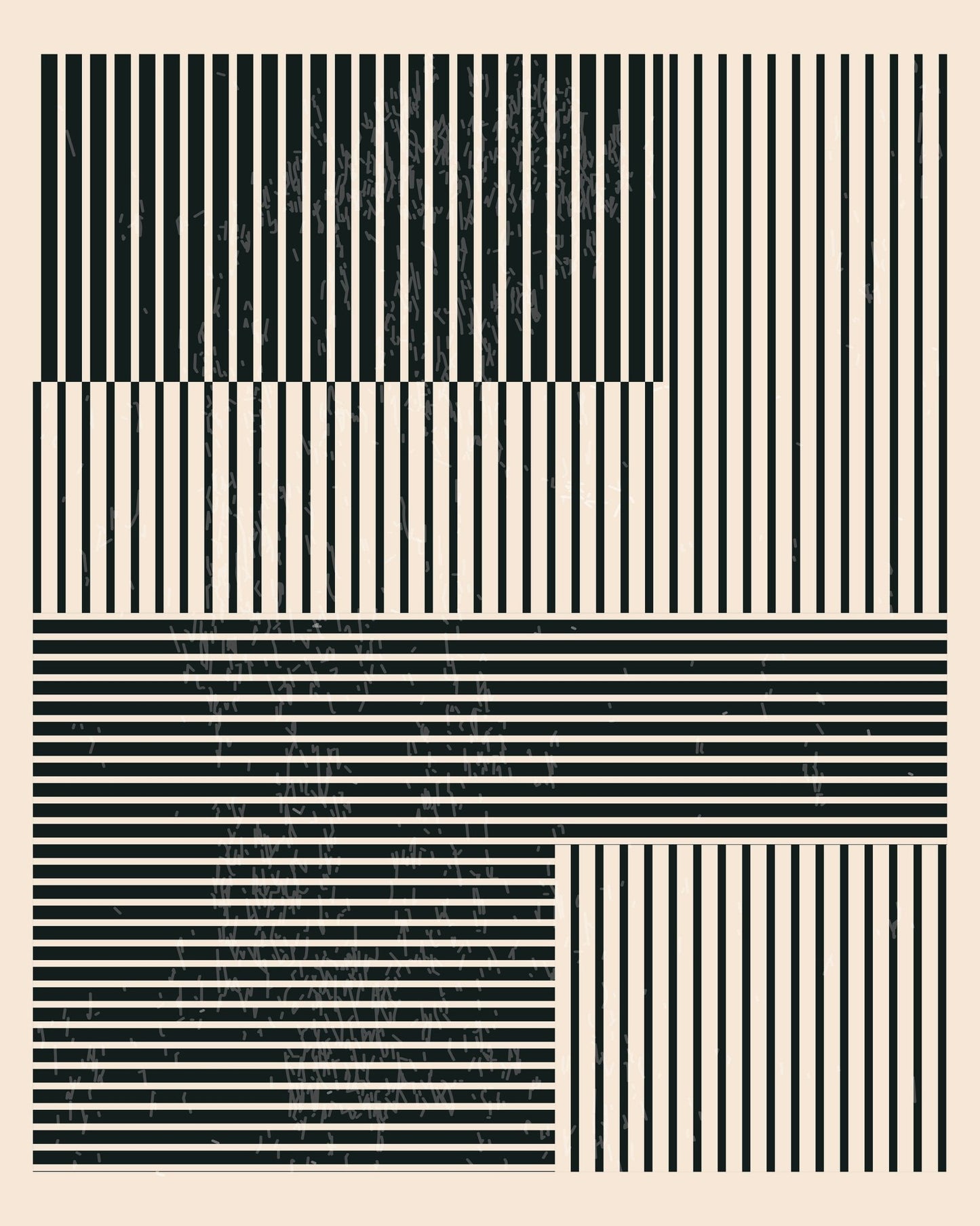 Black and White Geometric Shapes No 1