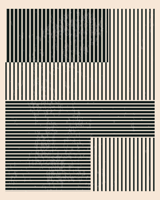 Black and White Geometric Shapes No 1
