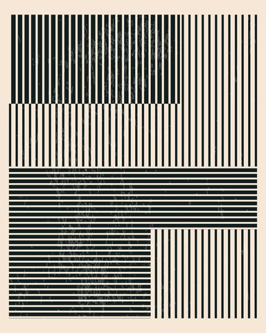 Black and White Geometric Shapes No 1