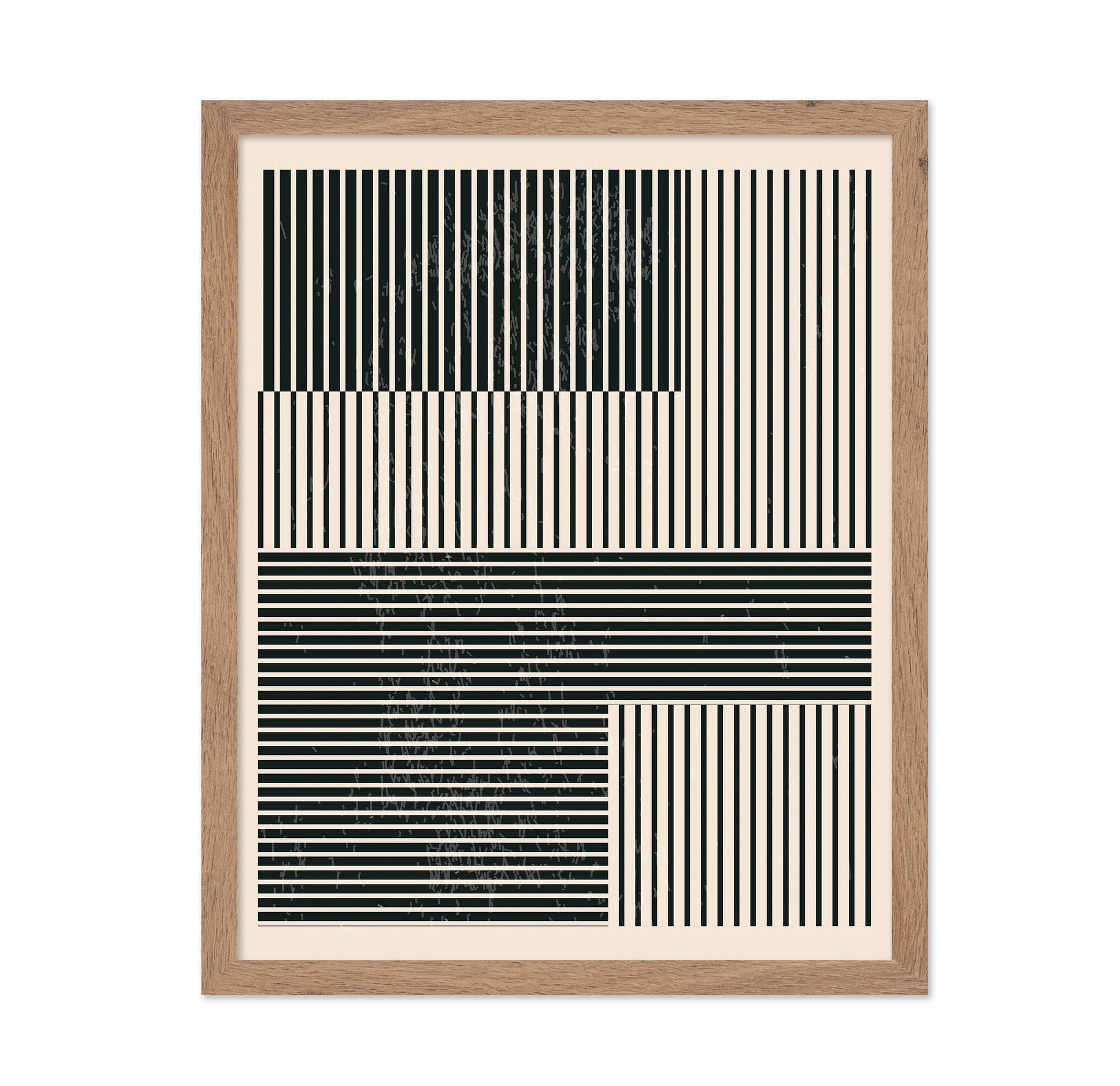 Black and White Geometric Shapes No 1