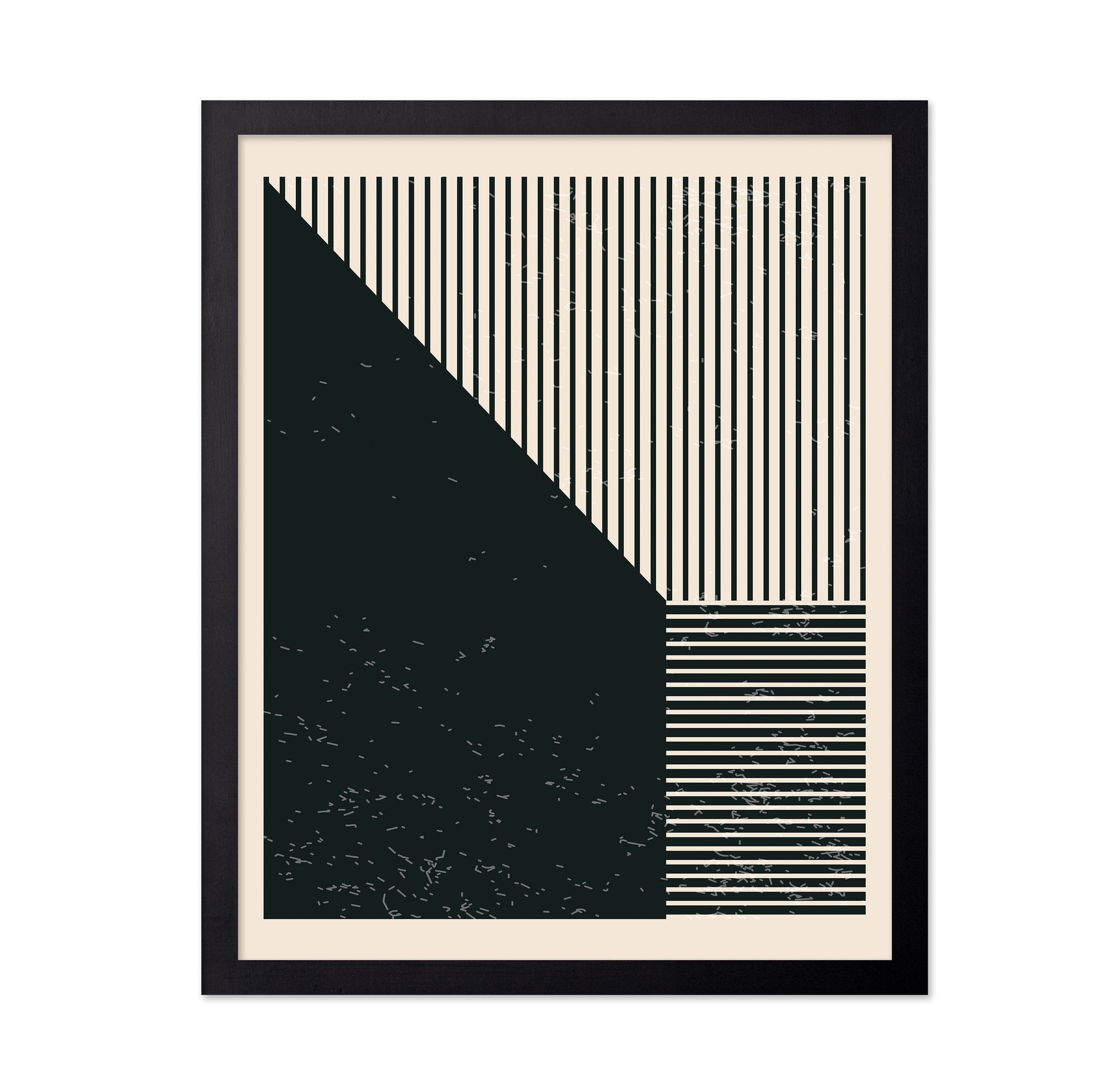 Black and White Geometric Shapes No 3