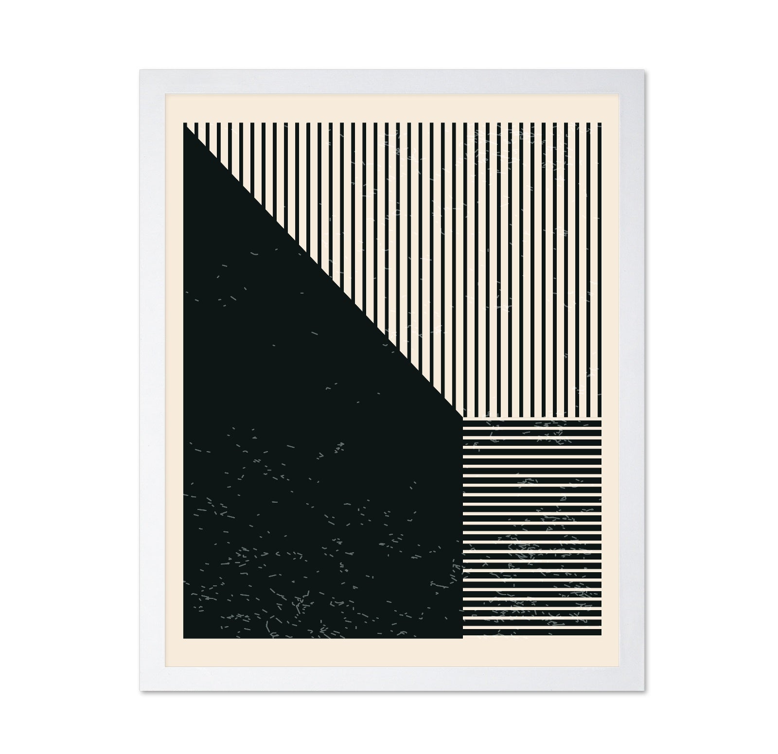Black and White Geometric Shapes No 3