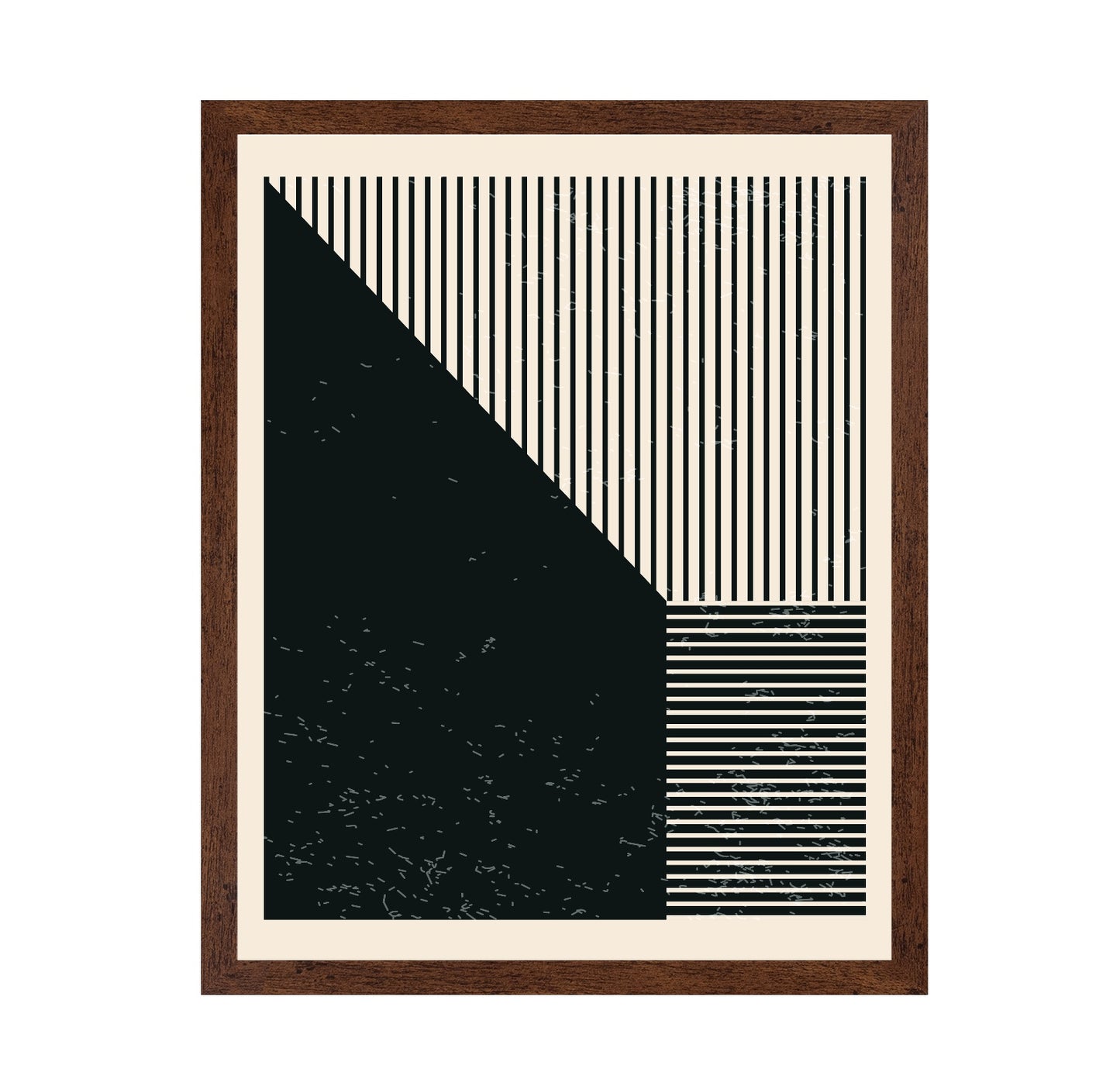 Black and White Geometric Shapes No 3