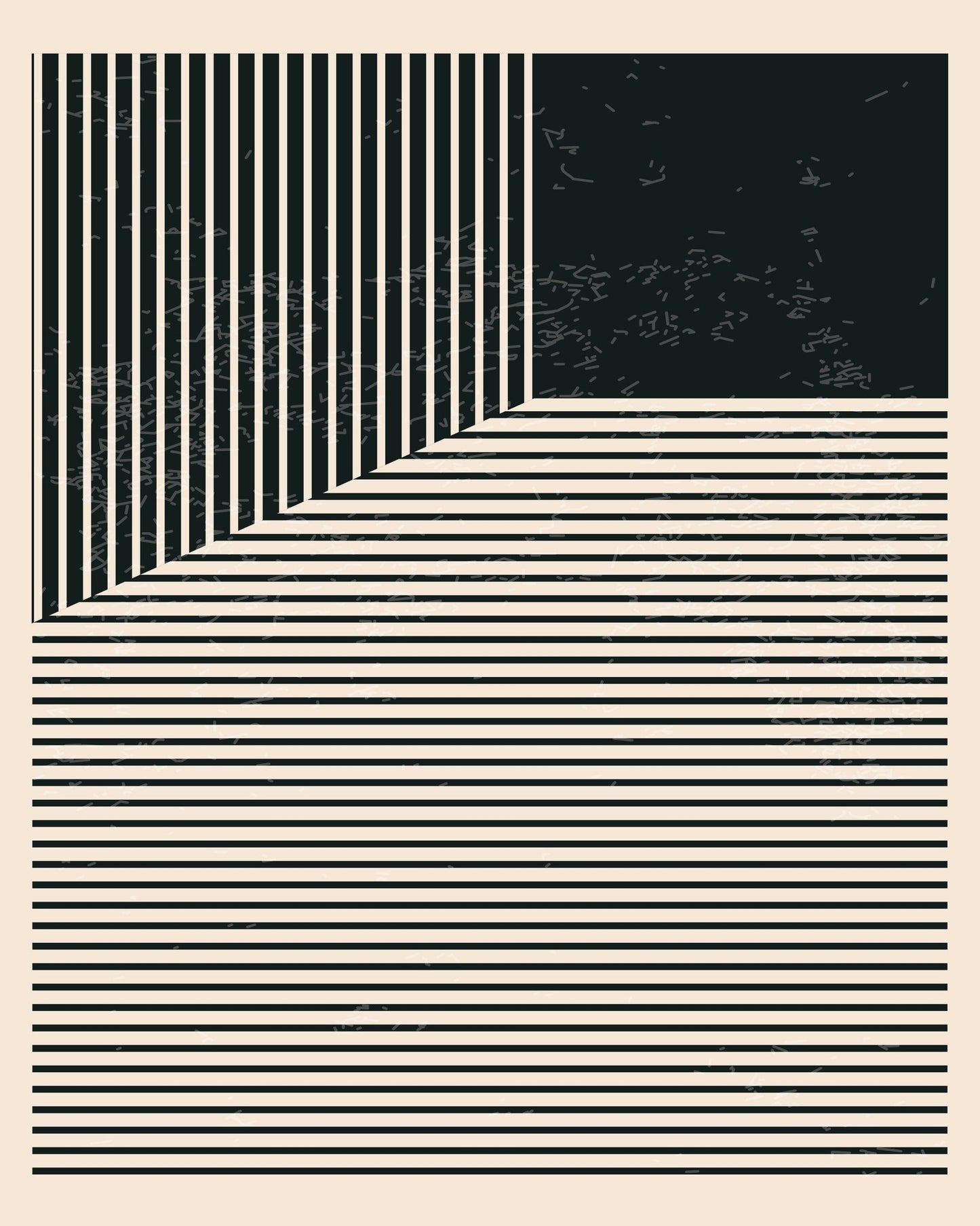 Black and White Line Series No 4