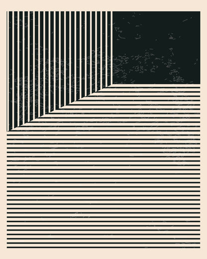 Black and White Line Series No 4