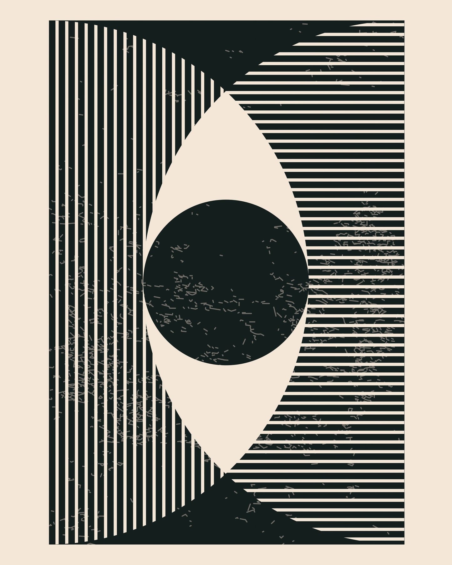 Black and White Geometric Shapes No 2