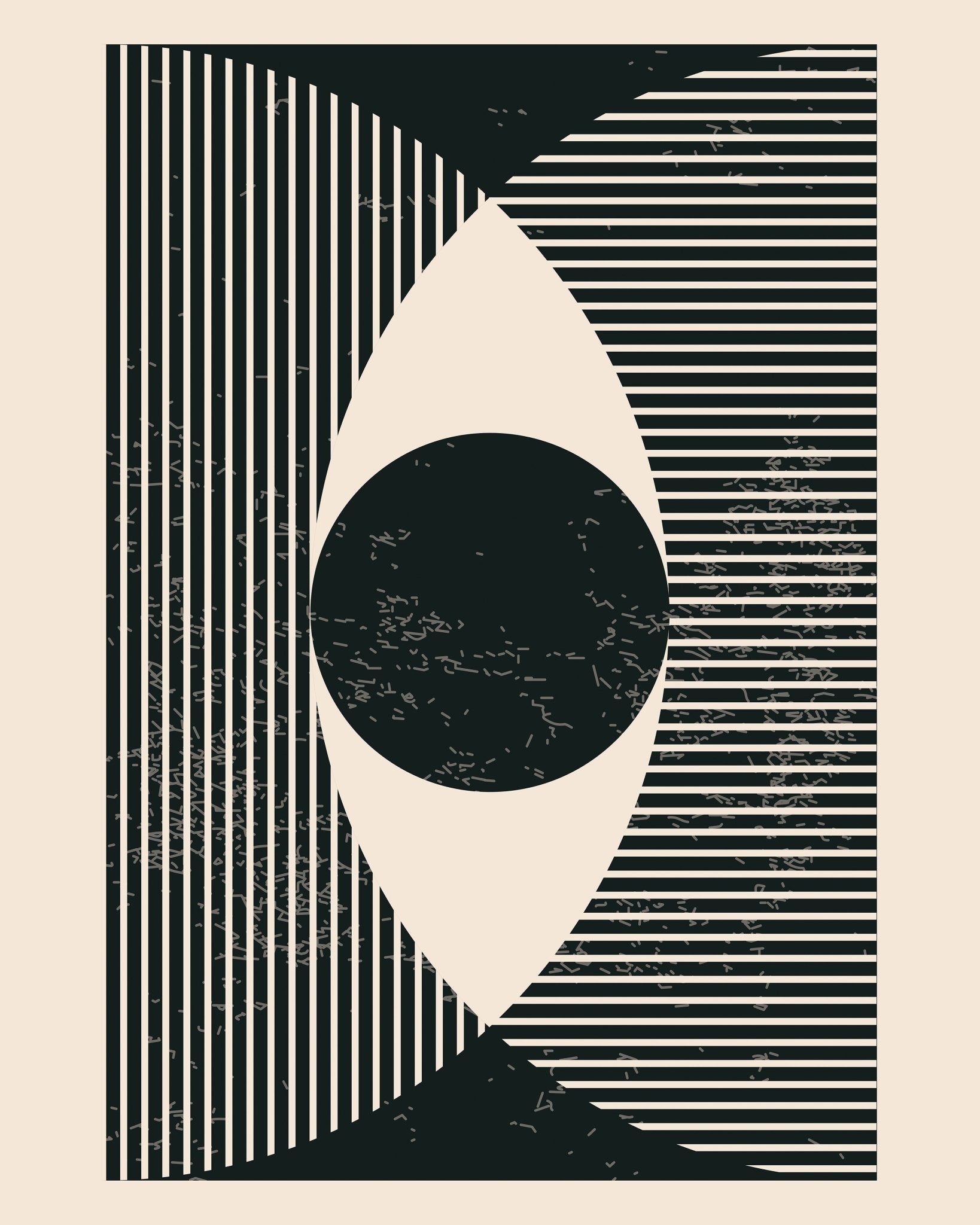 Black and White Geometric Shapes No 2