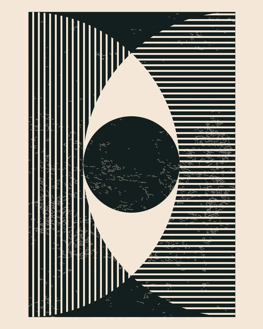 Black and White Geometric Shapes No 2