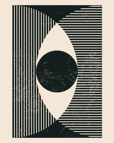 Black and White Geometric Shapes No 2