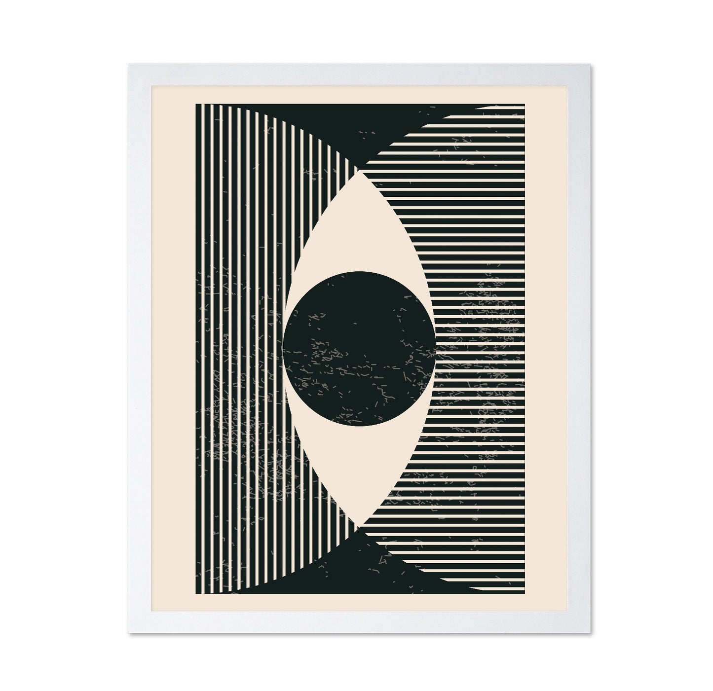 Black and White Geometric Shapes No 2