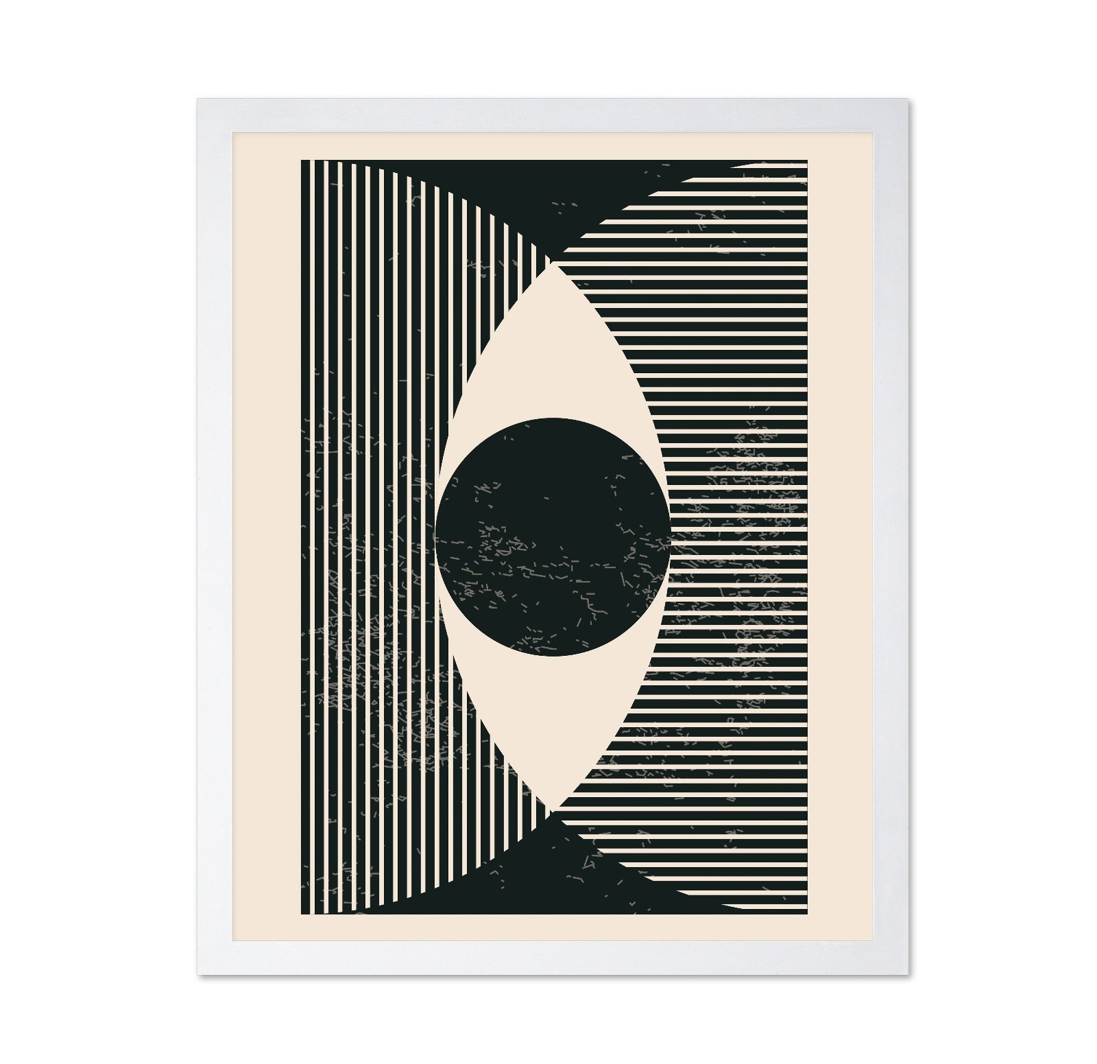 Black and White Geometric Shapes No 2