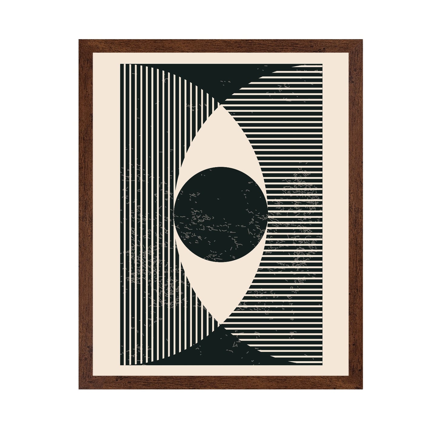 Black and White Geometric Shapes No 2