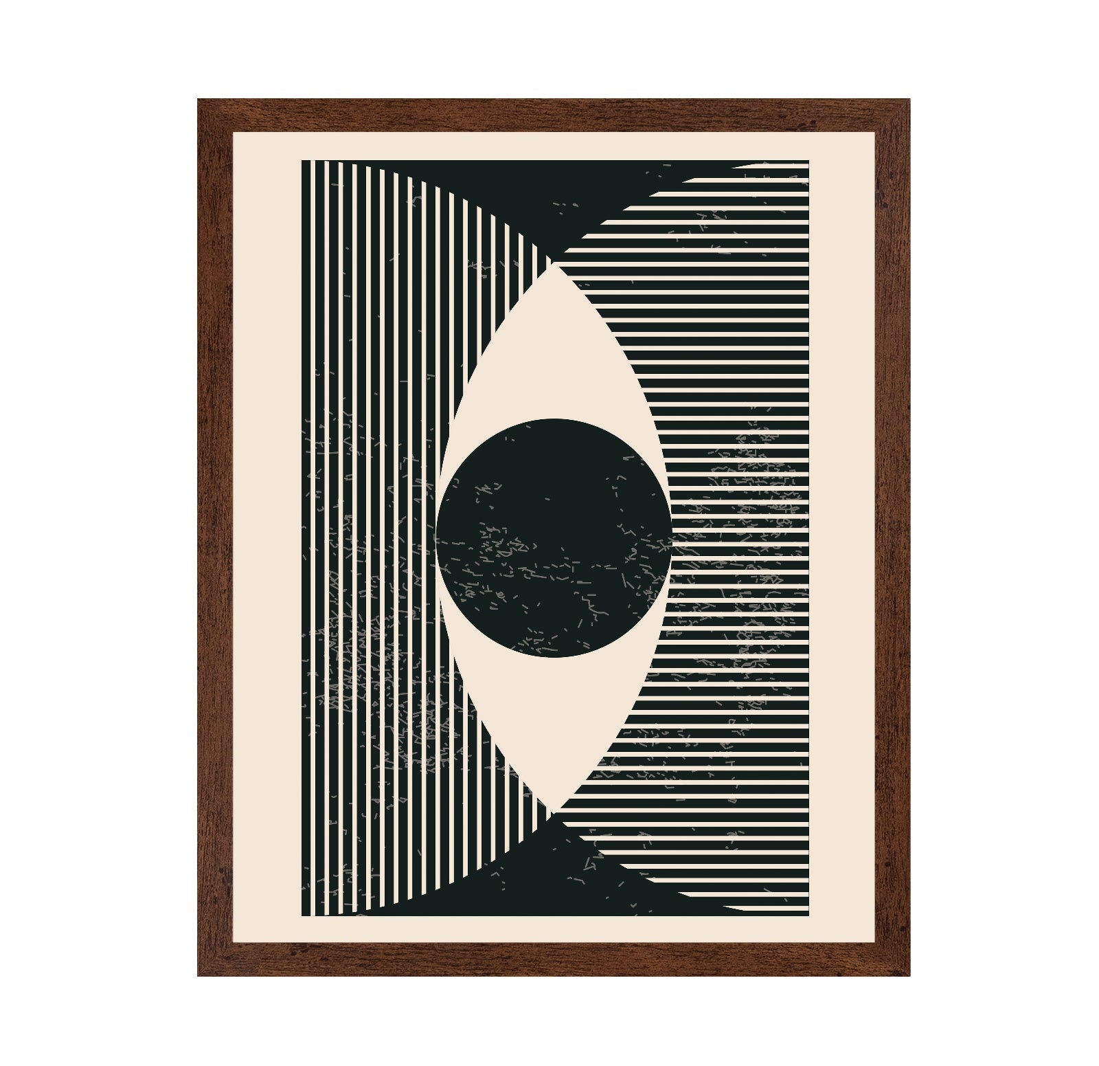 Black and White Geometric Shapes No 2