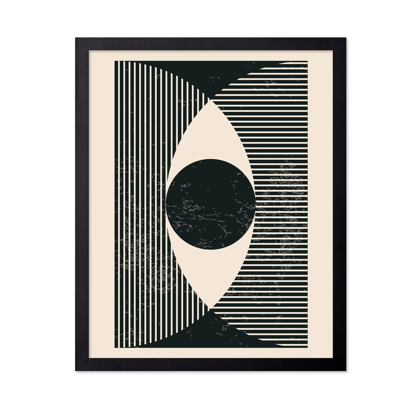 Black and White Geometric Shapes No 2