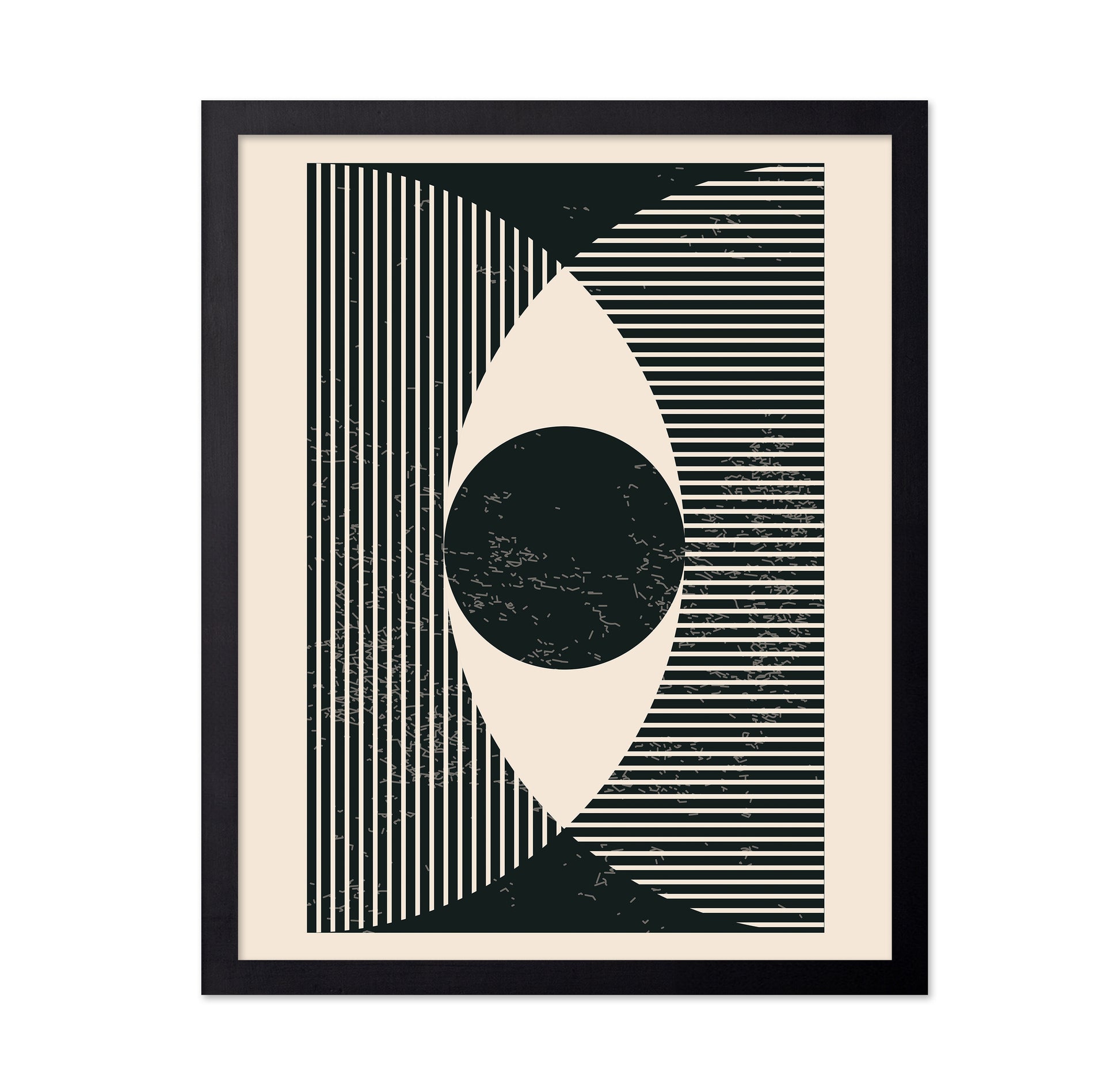 Black and White Geometric Shapes No 2