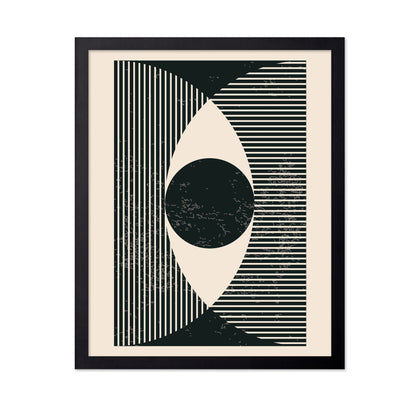 Black and White Geometric Shapes No 2