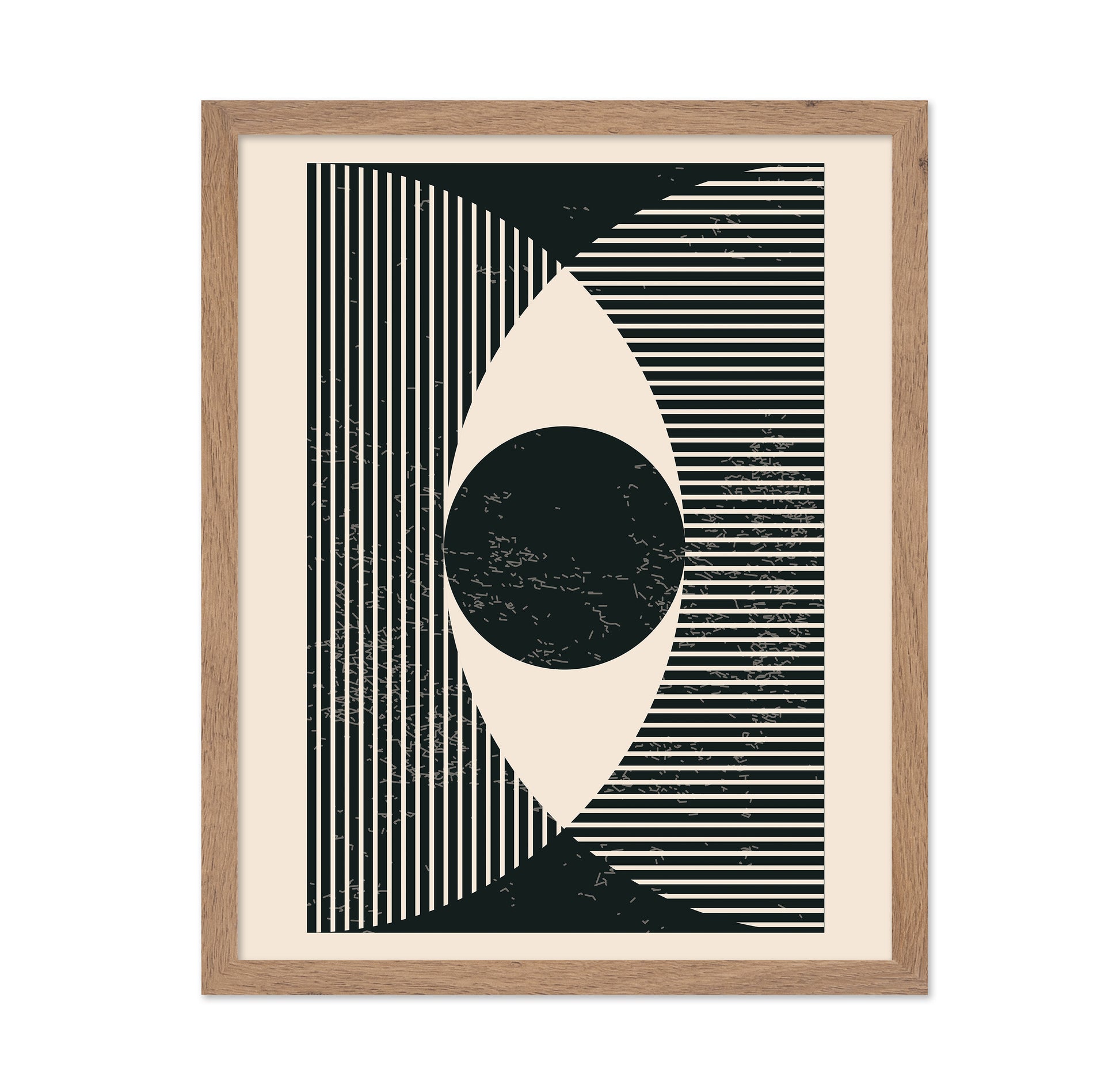 Black and White Geometric Shapes No 2