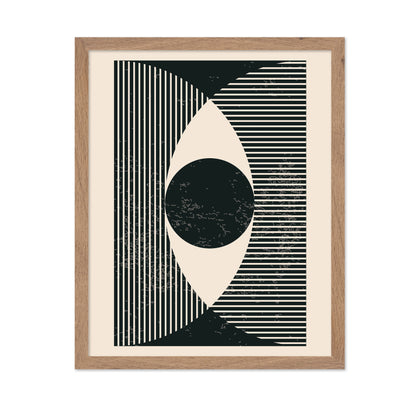 Black and White Geometric Shapes No 2