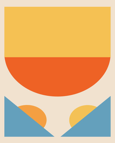 Bright Minimal Shapes Series No 1