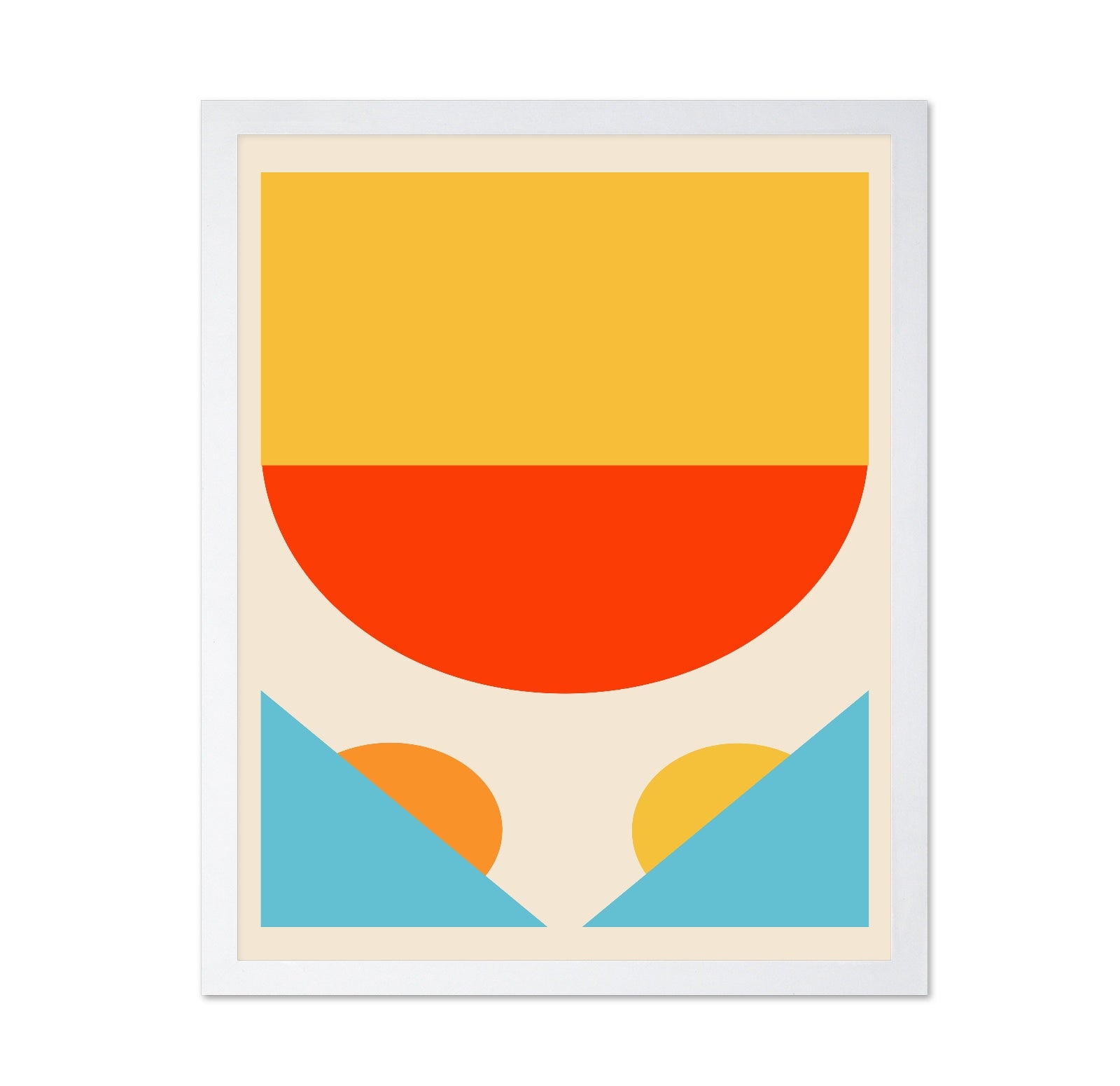 Bright Minimal Shapes Series No 1