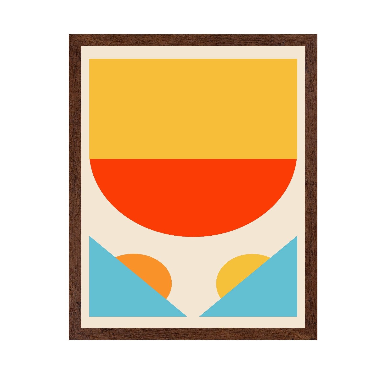 Bright Minimal Shapes Series No 1