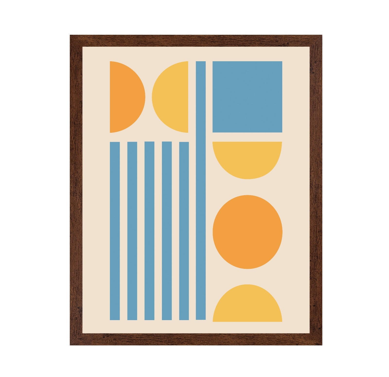 Bright Minimal Shapes Series No 3