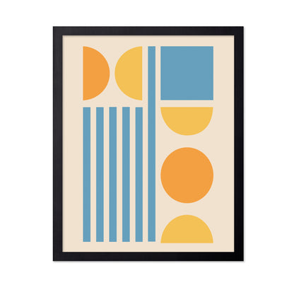 Bright Minimal Shapes Series No 3