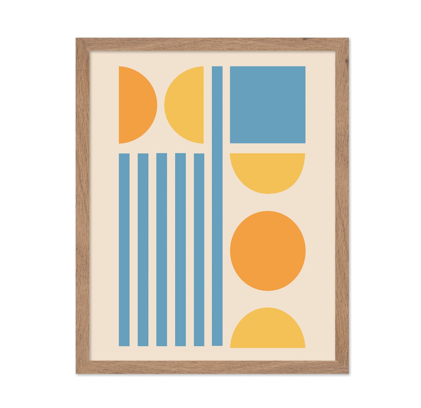 Bright Minimal Shapes Series No 3