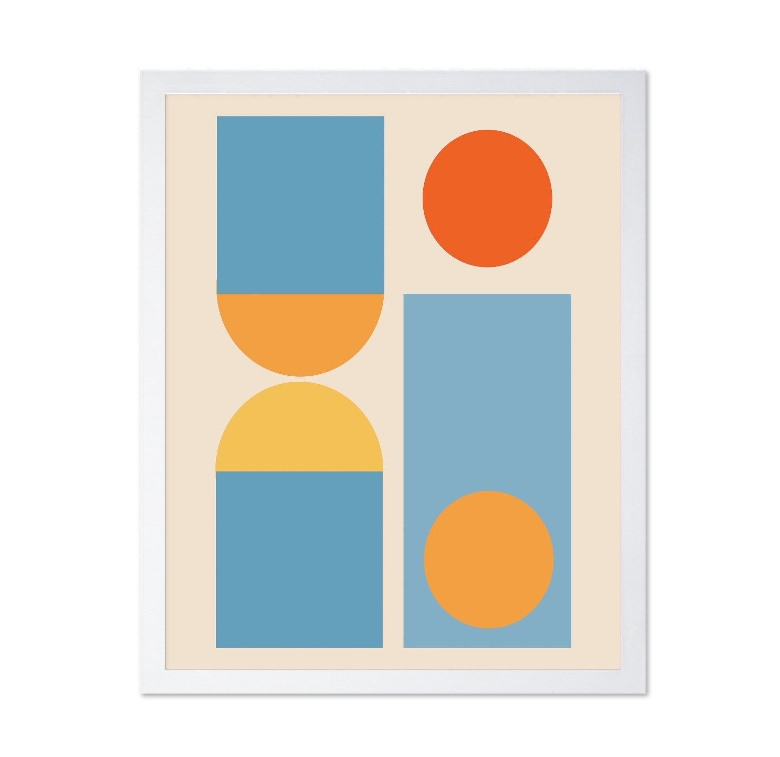 Bright Minimal Shapes Series No 4